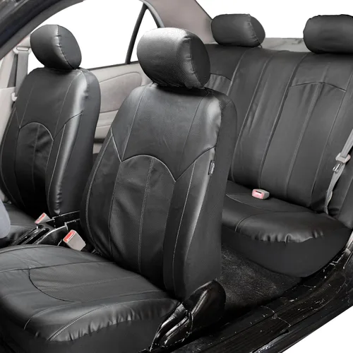 Vista 2 de Set completo fundas para asiento de coche FH Group, Negro