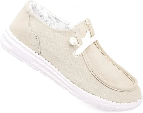 Vista 5 de Mocasines de lona para mujer, zapatos de moda, informales, planos, cómodos, para caminar
