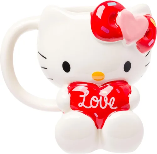Vista 13 de Silver Buffalo Sanrio Hello Kitty and Friends Badtz-Maru - Taza de cerámica esculpida en 3D, 20 onzas