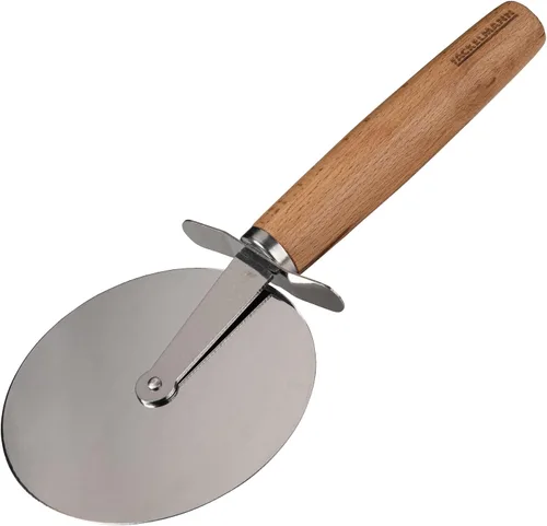 Vista 9 de Fackelmann Cortador de pizza para pizza y tarta flambée - Rueda de pizza con hoja afilada de acero inoxidable - Rodillo de pizza con mango