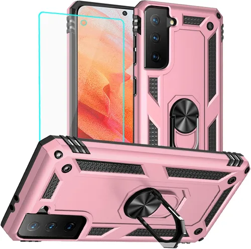 Vista 28 de Yiakeng Funda para Samsung Galaxy S8, Samsung S8, funda protectora de grado militar con anillo para Samsung Galaxy S8 (verde militar)