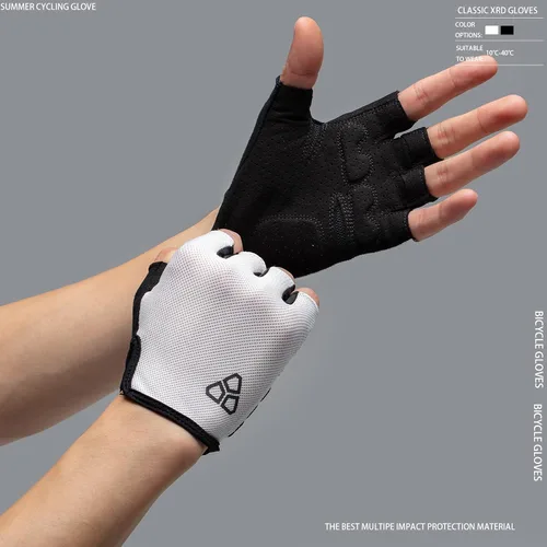 Vista 2 de Guantes de ciclismo Antideslizante, almohadilla XRD que absorbe los golpes, guantes de ciclismo MTB ligeros y transpirables para hombres y mujeres