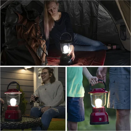 Vista 2 de Enbrighten - Linterna LED para camping, a pilas y con carga USB