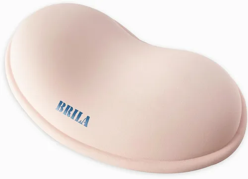 Vista 10 de BRILA Reposamuñecas ergonómico de silicona para mouse, gel de sílice refrescante, almohadilla de soporte de muñeca de piel sintética para oficina