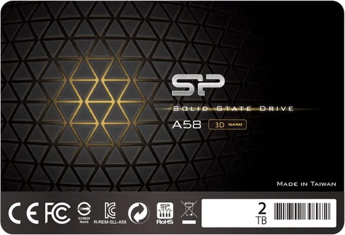 Vista 8 de Silicon Power - Paquete de 2 unidades de 128 GB SSD 3D NAND A55 SLC Cache Performance Boost SATA III 2.5" 7mm (0.28") Unidad interna de estado sólido