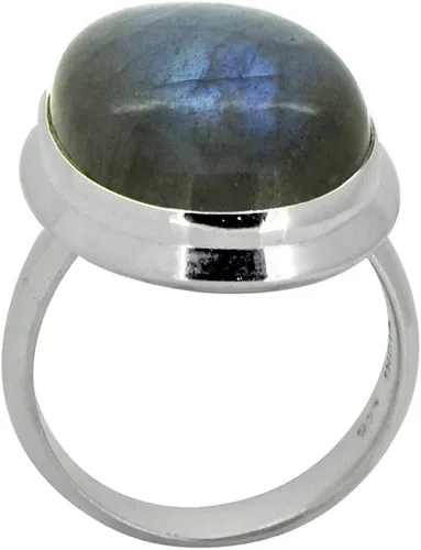 Vista 5 de YoTreasure Anillo de plata de ley 925 maciza de labradorita de 0.630 x 0.945in, Metal Metal Piedra preciosa, labradorita