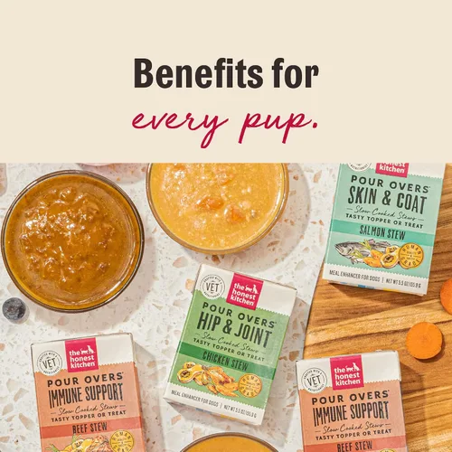 Vista 7 de The Honest Kitchen Alimento funcional de grado humano: Salud del corazón - Caldo de pavo y salmón estofado de comida para perros, 5.5 onzas x 12