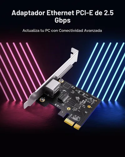 Vista 7 de Cudy Tarjeta de red PCIe Ethernet 2.5G de bajo perfil con soporte WOL, PE25