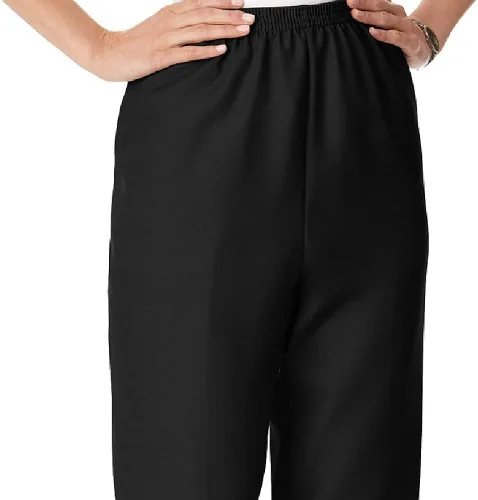 Vista 2 de Alfred Dunner Pantalones cortos de poliéster con cintura elástica para mujer