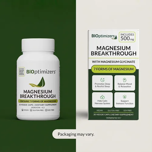 Vista 10 de BIOptimizers Suplemento innovador de magnesio con 500 mg - 7 formas de magnesio: glicinato, malato, citrato y más - Apoyo natural para el sueño