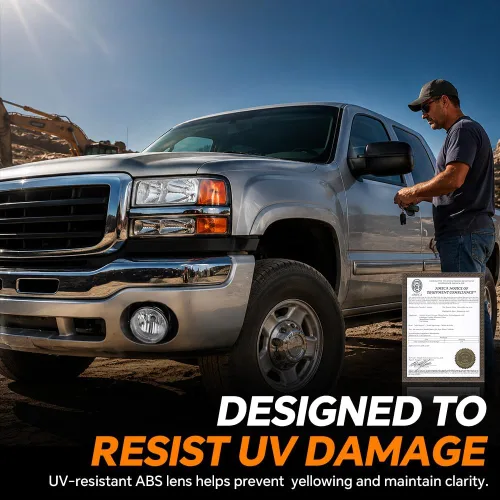 Vista 5 de G-PLUS Juego de luces antiniebla para parachoques compatibles con GMC Sierra 1500 2500 3500 Pickup GM2592154, GM2593154, GM2593154, GM2593128