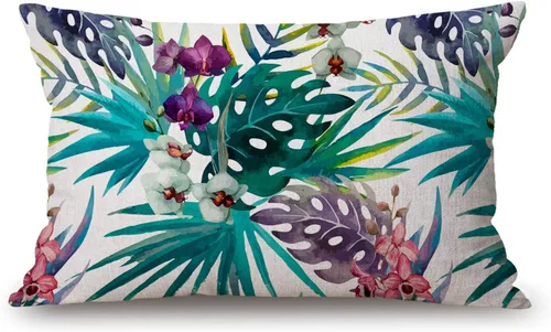 Vista 26 de Fundas de almohada de 12 x 20 pulgadas, decoración rústica de granja, sé feliz, fundas de almohada de algodón y lino, citas inspiracionales con Jcp20