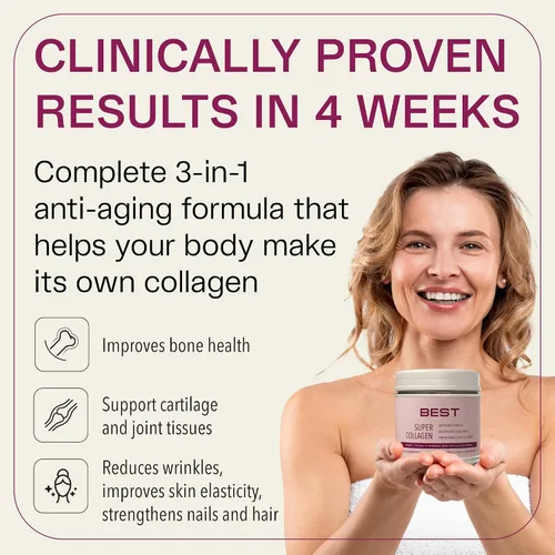 Vista 3 de FORTIBONE® Colágeno - 3 péptidos de colágeno bioactivos clínicamente apoyados con FORTIBONE®, FORTIGEL®, VERISOL® colágeno sin sabor para mujeres
