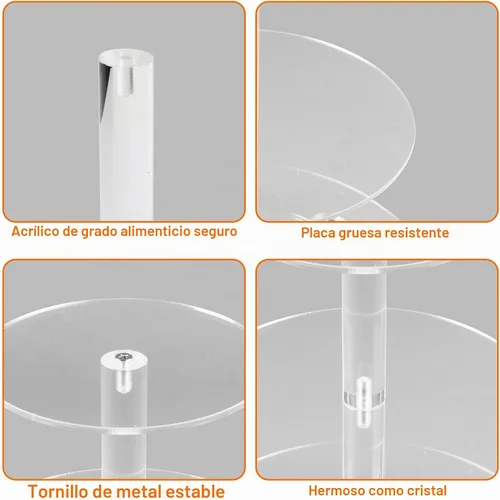 Vista 6 de Soporte de 4 niveles (fino) ..., Transparente