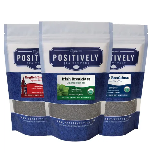 Vista 15 de Organic Positively Tea Company, Muestra de té negro, hoja suelta, 4 onzas, paquete de 3
