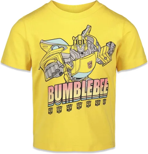 Vista 5 de Transformers Bumblebee Optimus Prime Megatron - Paquete de 3 camisetas para niños pequeños y grandes
