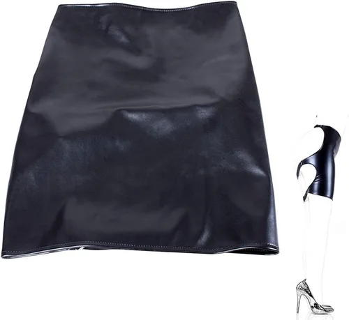Vista 2 de Falda de nalgadas esclava abierta a la cadera bondage fetiche lencería erótica sexy, juguetes sexuales para mujeres, color negro