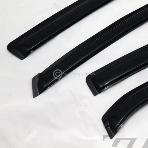 Vista 5 de R&L Racing Smoke - 4 viseras deflectoras de protección solar y lluvia compatibles con Corolla 2009-2013