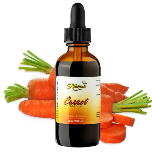 Vista 8 de Allurials Aceite de semilla de zanahoria – 100% puro y orgánico, sin refinar, prensado en frío, todo natural, aceite de zanahoria – Daucus Carota