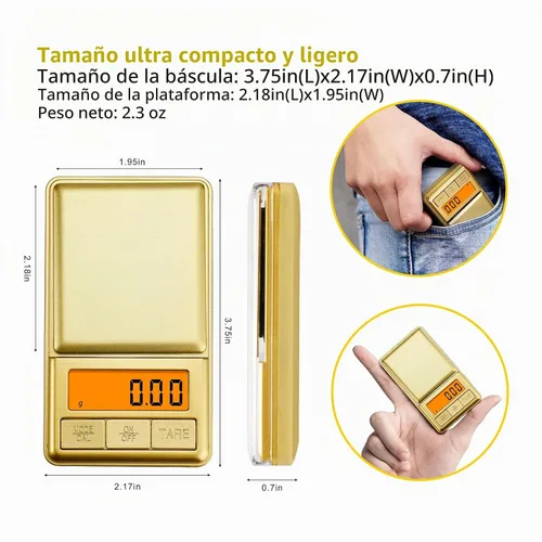 Vista 5 de UNIWEIGH Mini báscula de bolsillo de 3.53 oz/0.00 oz, báscula digital de gramos con tapa, pequeña escala de onzas de viaje para alimentos, hierbas