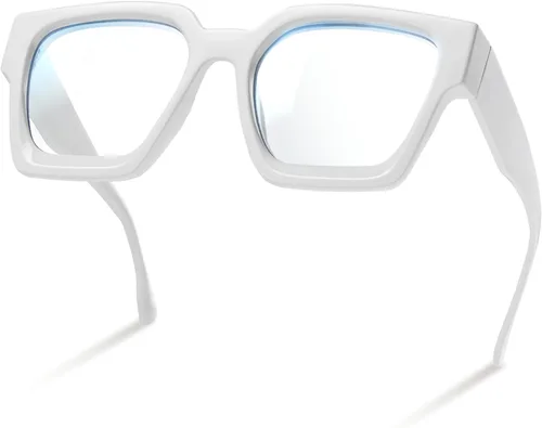 Vista 14 de livho Marco de gafas de gran tamaño para mujer y hombre, lentes rectangulares de moda para computadora, marco elegante *Tortuga de coco