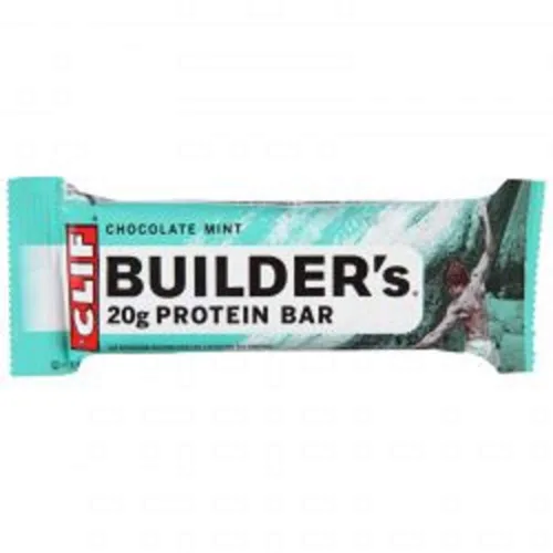 Vista 2 de Clif Builder's Barra de proteína de chocolate, 2.4 onzas, 18 barras/caja (220-00543)
