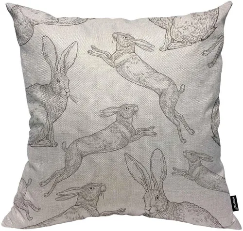 Vista 12 de HOSNYE Funda de almohada decorativa de árboles de abeto y pino 16x16, árboles verdes saludables en un cojín de almohada de abeto antiguo, funda