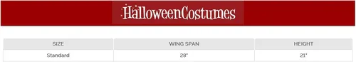 Vista 3 de Fun Costumes - Alas de ángel para adulto impresión dorada Estándar Blanco