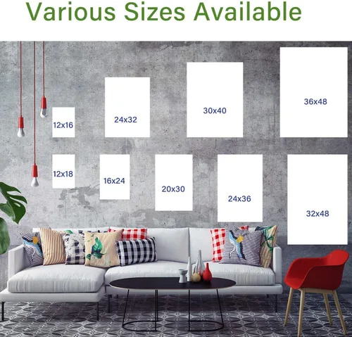 Vista 5 de YONICA Lienzo decorativo de 3 paneles para decoración de oficina en casa, hermoso paisaje con árboles nevados, impresiones en lienzo HD Giclée