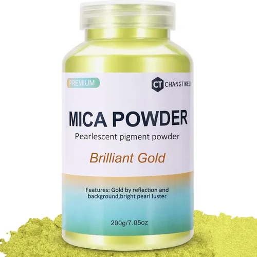 Vista 31 de CHANGTIKEJI Polvo de Mica, 24 Colores - 10g/Botella de Polvo de Pigmento Natural para Resina Epoxy, Fabricación de Jabón, Velas, Brillo de Labios