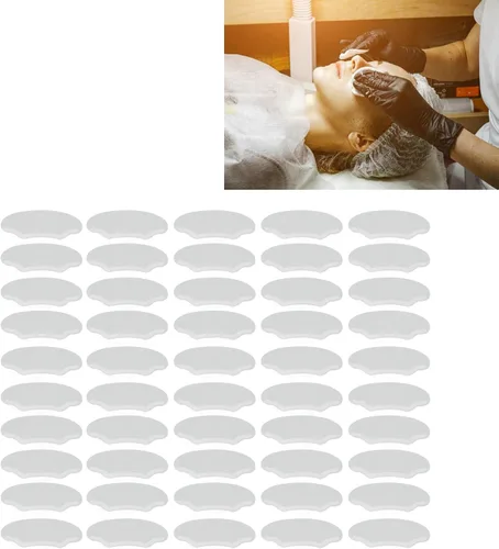 Vista 5 de ZJchao 50 piezas de película transparente de línea facial para salón de belleza en el hogar, cuidado postoperatorio con visera de ducha desechable