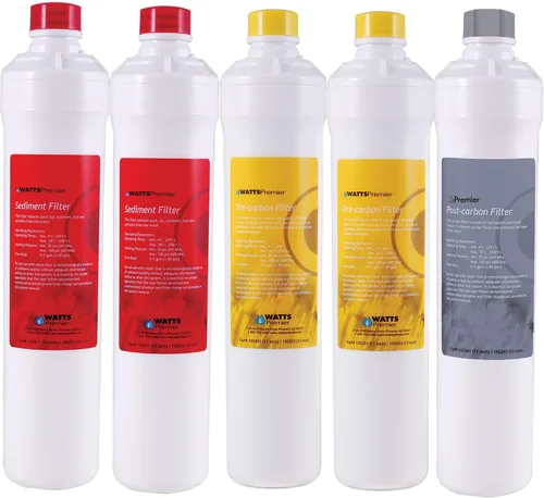 Vista 9 de Watts Premier Kit de filtración semestral RO Pure Plus de 2 unidades para sistema de ósmosis inversa Pure Plus/Zero Pure Plus de 4 etapas, reemplazo