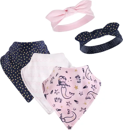 Vista 7 de Hudson Baby Conjunto de babero y diadema de algodón unisex para bebé Leopard Mamas Mini