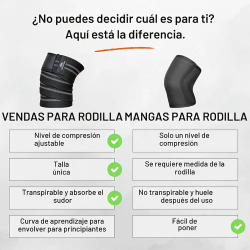 Vista 6 de Rodilleras para levantamiento de pesas, 78 pulgadas de largo