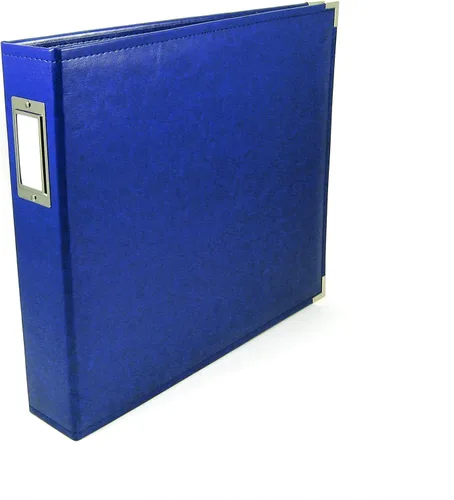 Vista 8 de We R Memory Keepers Álbum de fotos de 12x12 Aqua, Protege recuerdos y fotos, Piel sintética suave y libre de ácidos, Etiqueta decorativa elegante