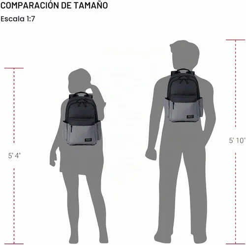 Vista 5 de SwissGear 2789 - Mochila para laptop de 13 pulgadas, gris/negro