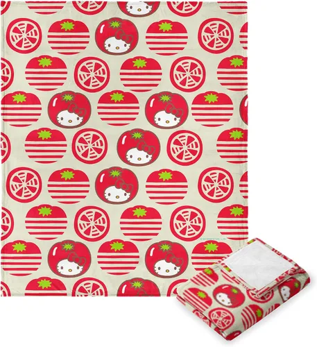 Vista 21 de Northwest Manta de Tiro Hello Kitty Silk Touch, 50" x 70", Love You Much Te amo mucho