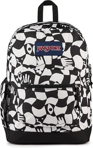 Vista 24 de JanSport Cross Town Plus - Mochila con compartimento principal grande, bolsillo lateral para botella de agua, funda acolchada para laptop de 15