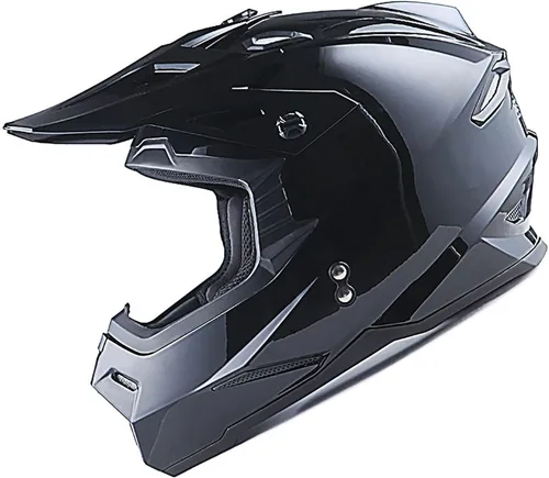 Vista 15 de 1Storm Casco de Motocross para Jóvenes Niños BMX MX Casco de Bicicleta Adolescente Estilo de Carreras; Azul de Carreras + Gafas + Paquete de Guantes