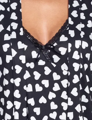 Vista 6 de Casual Nights Conjunto de camisón y bata tipo kimono de rayón de 2 piezas para mujer