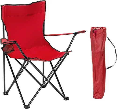 Vista 10 de Sillas plegables de campamento para adultos, sillas de campamento plegables con portavasos y bolsa exterior, silla ligera y portátil al aire libre