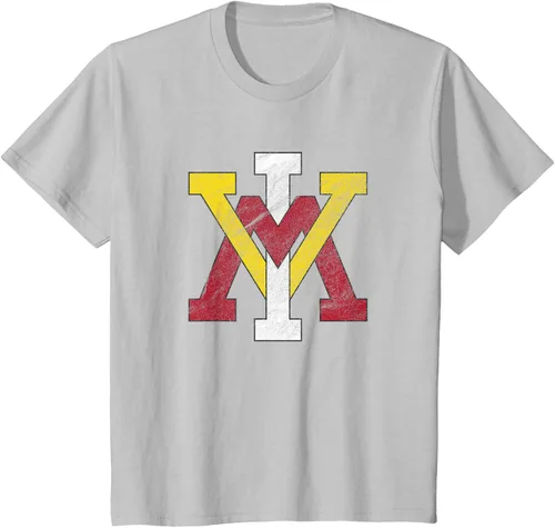 Vista 18 de Virginia Military Institute Camiseta VMI Keydets Distressed Primary, Negro