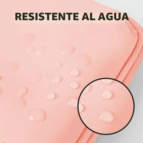 Vista 5 de Funda protectora para iPad Pro y más (12,9 pulgadas), color rosa Funda de transporte para tablet Surface Pro, Galaxy Tab S8 Plus PU-Rosa