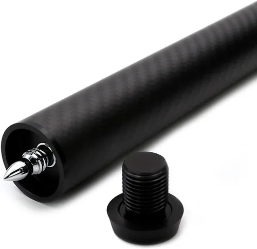 Vista 6 de CUESOUL Extensión de taco de piscina de fibra de carbono con 3 accesorios de parachoques