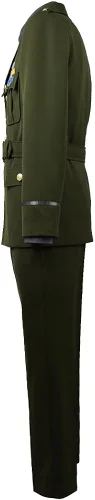 Vista 2 de Disfraz de oficial del ejército de Estados Unidos, uniforme de héroe capitán Steve Rogers, traje de cosplay