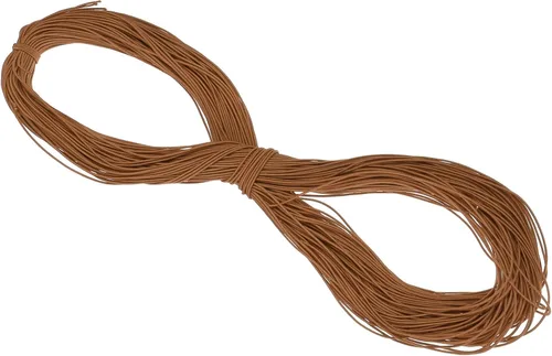 Vista 88 de PATIKIL Cuerda elástica elástica de 109 yardas (328.1 ft), cuerda elástica pesada de 0.059 in, albaricoque para manualidades, correas de gancho