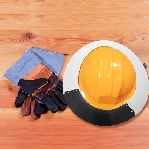 Vista 2 de Chunful Sun Shield Visor for Hard Hat, Reusable and Replaceable Visor Hat Extender with Sun Heat Protection, Polyurethane Brim Extender, Helmet