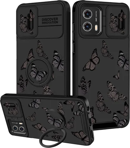 Vista 79 de Funermei Funda para Moto G Stylus 5G 2022, funda para teléfono con diseño de calavera de esqueleto para mujeres y niñas, diseño gótico, Como