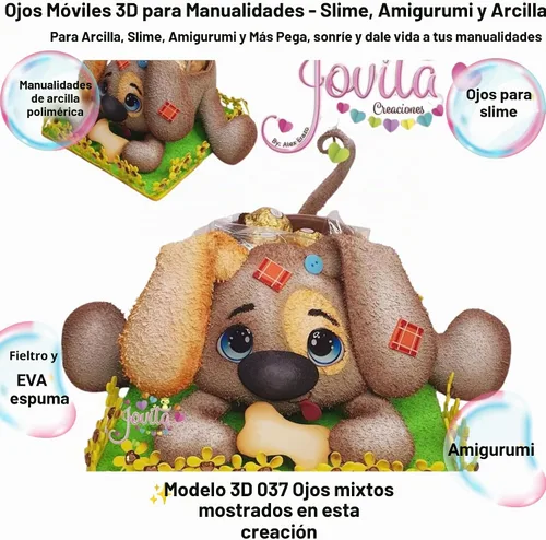 Vista 4 de Googly Eyes - Autoadhesivo de resina 3D azul, 58 unidades, manualidades de muñeca de porcelana fría wiggle eyes, 9 sizes 5-22mm, glossy domed