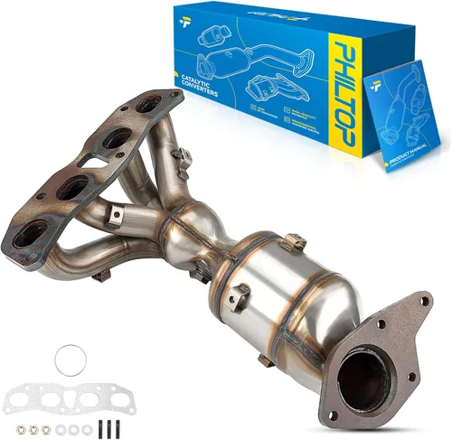 Vista 94 de PHILTOP Convertidor Catalítico de Ajuste Directo para Murano 2009 2010 2011 2012 2013 2014 3.5L, Cáscara de Acero Inoxidable Aluminio 203-1010